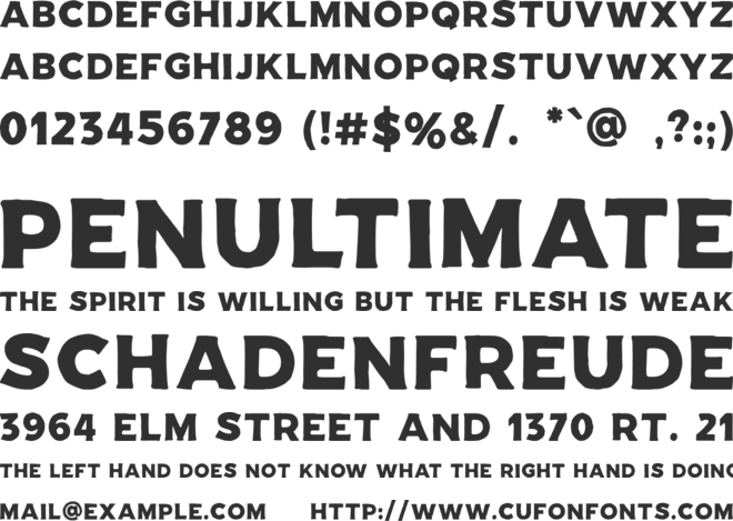 RECKFIELD-Free font preview
