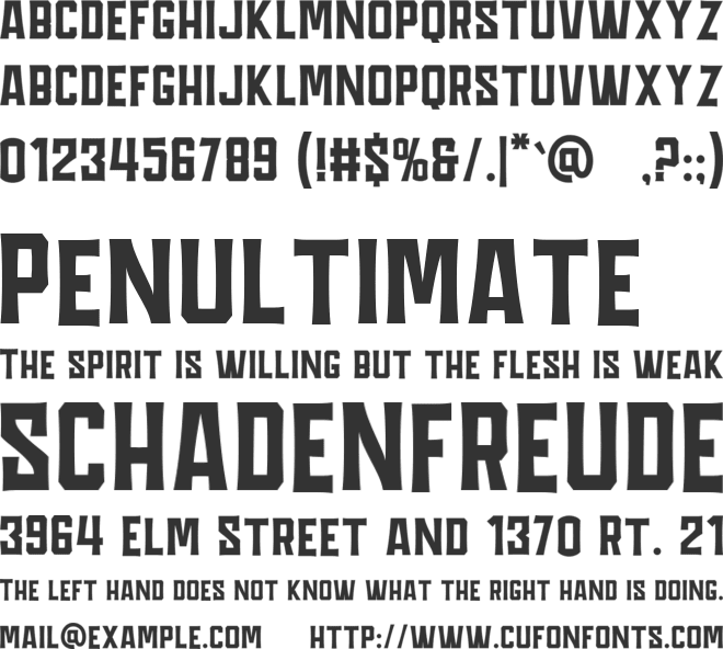 GOTAGA-Free font preview