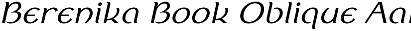 Berenika Book Oblique font