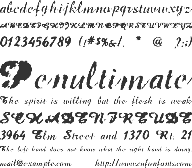 Jet Plane font preview