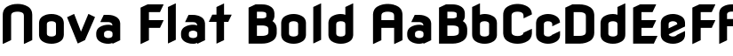 Nova Flat Bold font