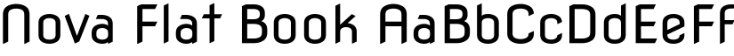 Nova Flat Book font