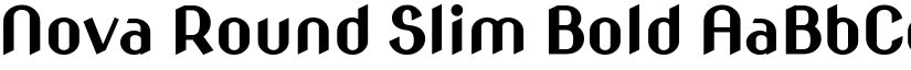 Nova Round Slim Bold font