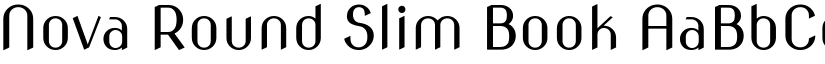 Nova Round Slim Book font