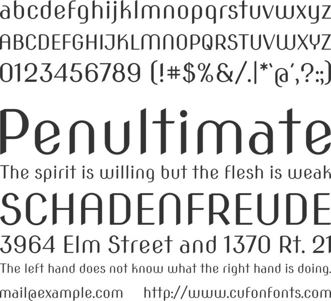 Nova Round Slim font preview