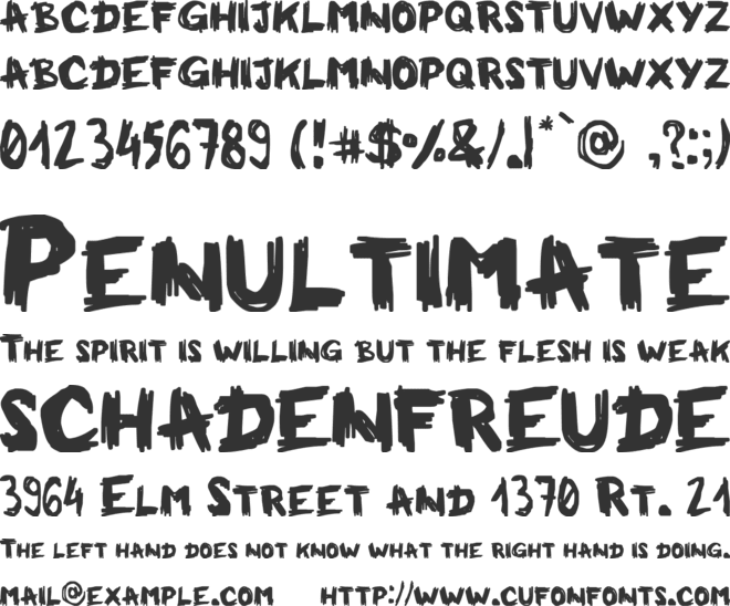 Milkman Conspiracy font preview