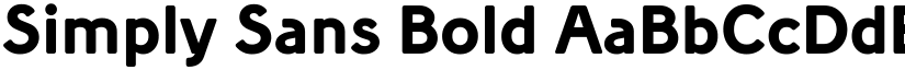 Simply Sans Bold font
