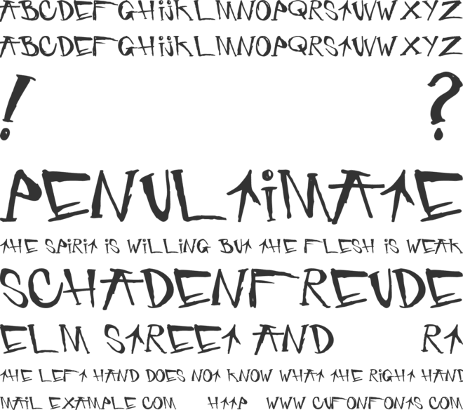Criminal Security font preview