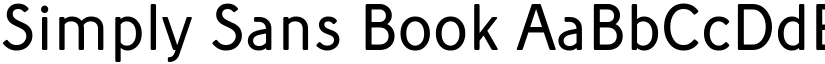 Simply Sans Book font