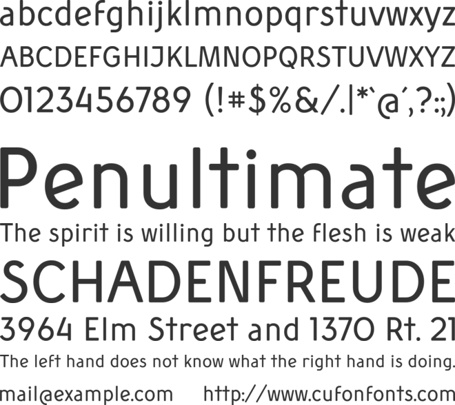 Simply Sans font preview