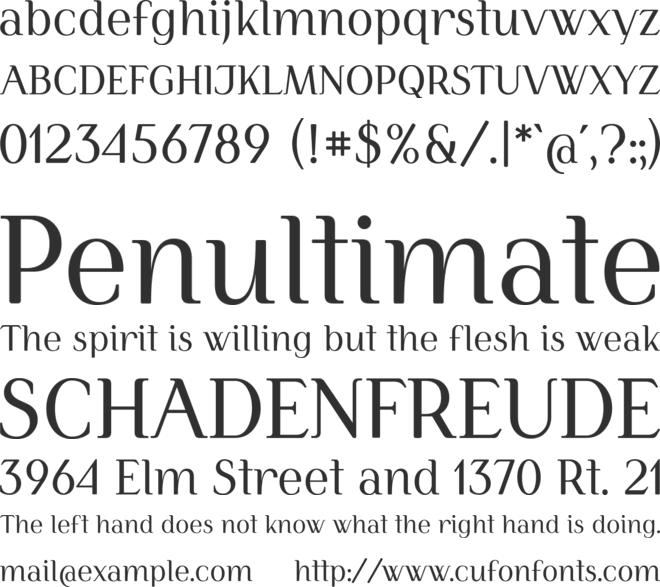Simply Serif font preview
