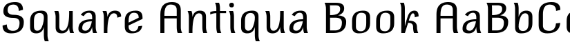Square Antiqua Book font