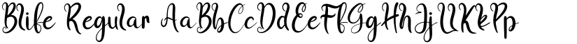 Blife Regular font