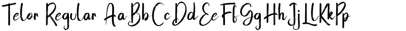 Telor Regular font