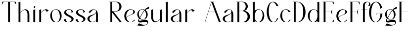 Thirossa Regular font