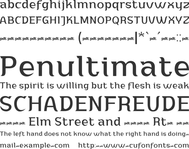 Adahi Personal Use font preview