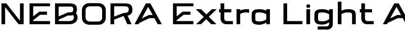 NEBORA Extra Light font