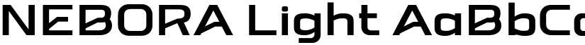 NEBORA Light font