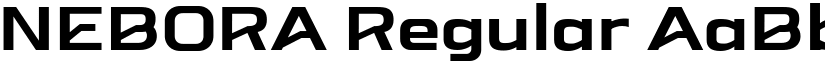 NEBORA Regular font