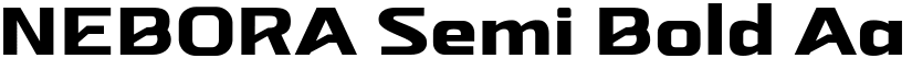 NEBORA Semi Bold font