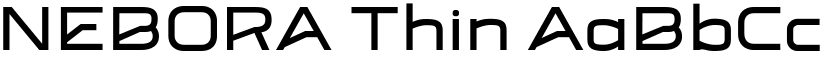 NEBORA Thin font