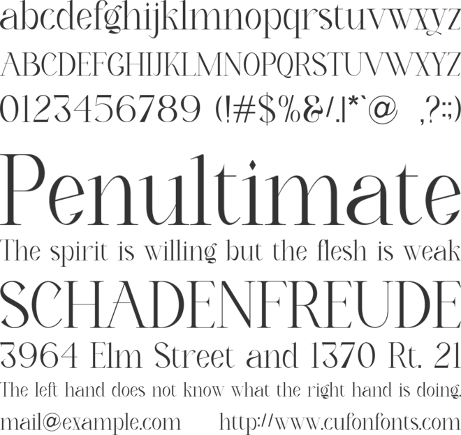 Agloist font preview