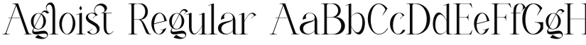 Agloist Regular font