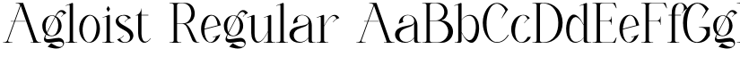 Agloist Regular font