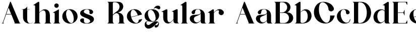 Athios Regular font
