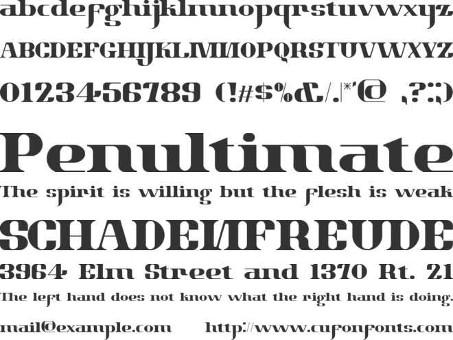 Chicago Retro font preview