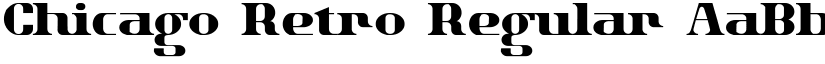 Chicago Retro Regular font