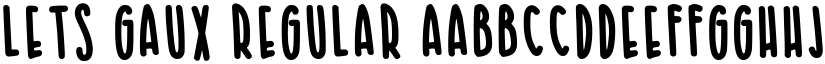 Lets Gaux Regular font