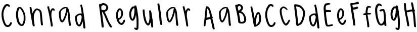 Conrad Regular font