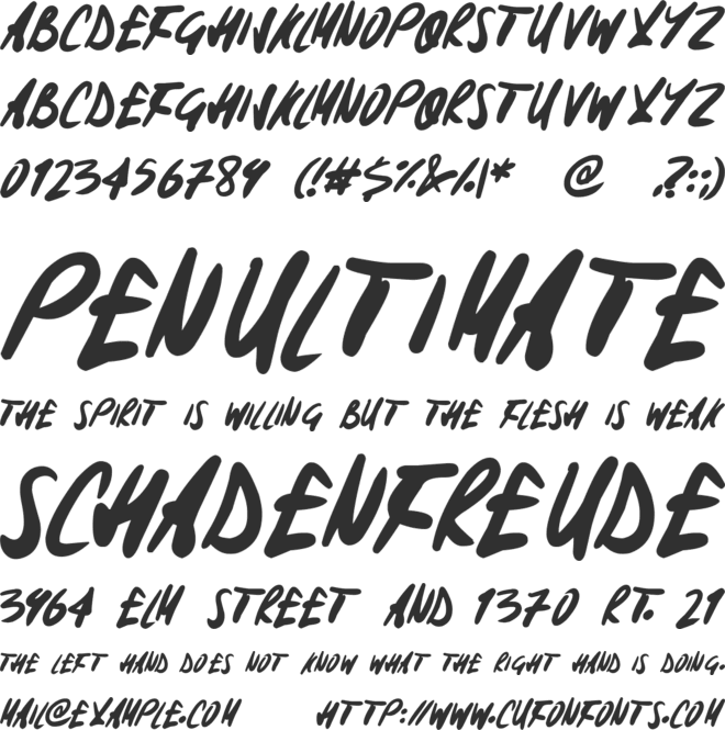 Signoff font preview