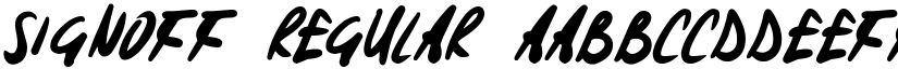 Signoff font download