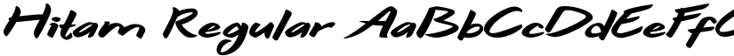 Hitam Regular font