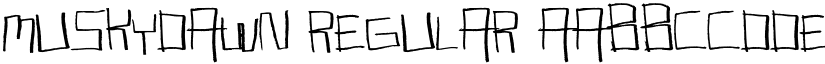 MuskyDawn font download