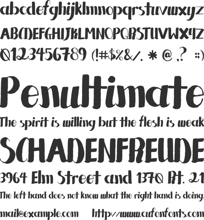Patto font preview