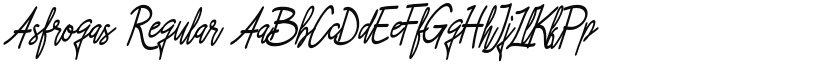Asfrogas font download
