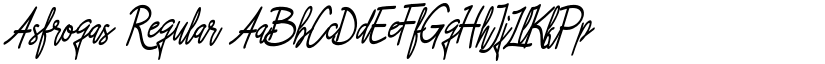 Asfrogas font download