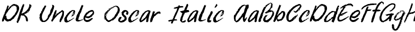 DK Uncle Oscar Italic font