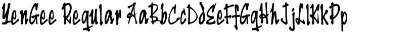YenGee font download
