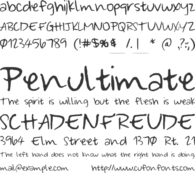 Wonderfully_Wandering font preview
