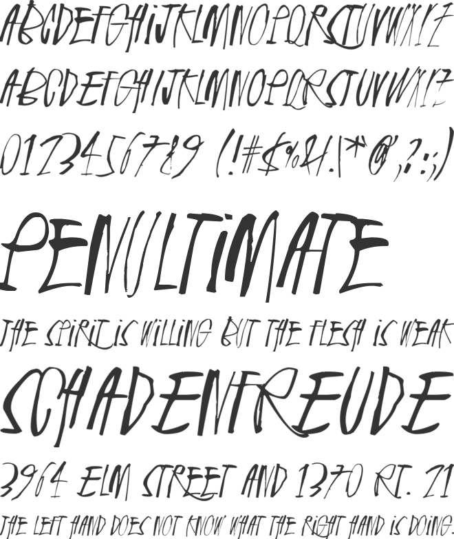 Rhinoceros font preview