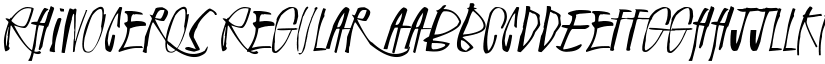 Rhinoceros font download