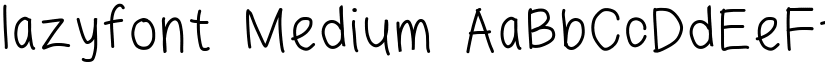 lazyfont Medium font