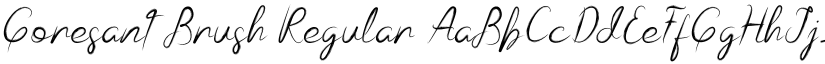 Goresant Brush Regular font