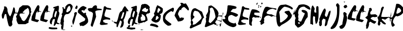 Nollapiste font