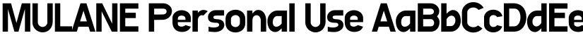 MULANE Personal Use font