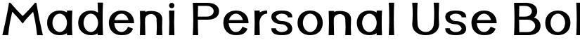 Madeni Personal Use Bold font